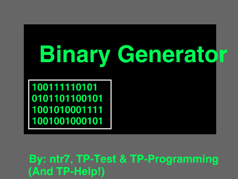 Binary Generator 6.1