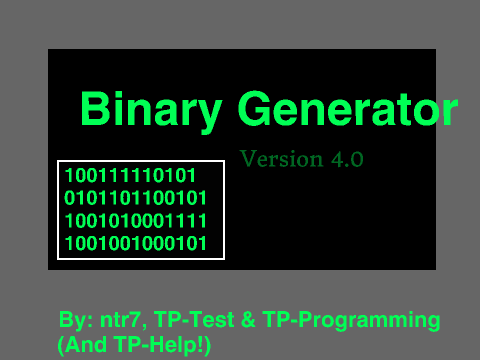 Binary Generator 4.0