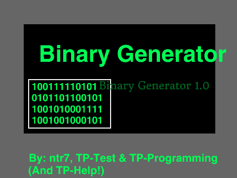 Binary Generator 1.0