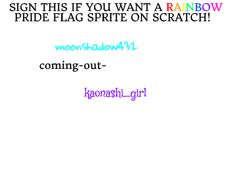 PETITION: We want a pride flag Scratch sprite!