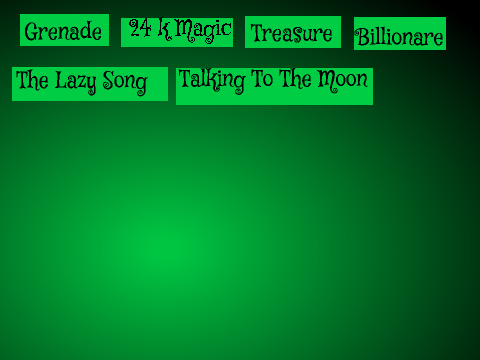 Bruno Mars Music Box