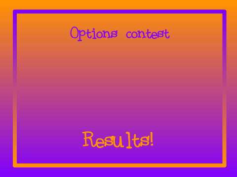 Options contest results