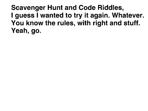 Scavenger Hunt/ Code Riddles IMPROVED