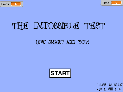 The Impossible Test