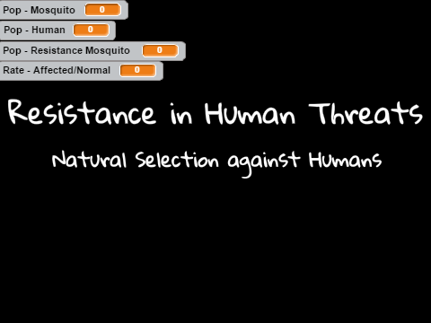 Developing Resistance in Human Threats