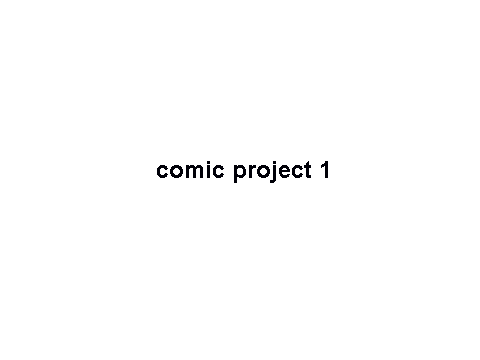 comic project 1