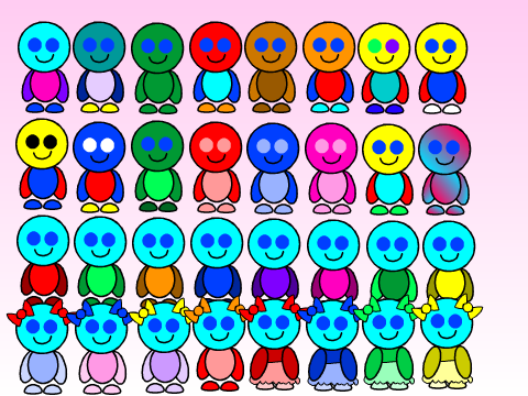 Gree Guy Twins And Colors