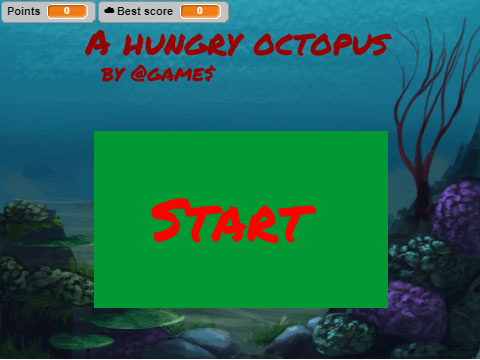 A hungry octopus