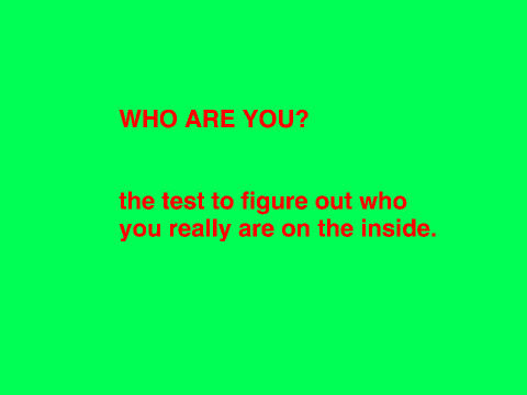 Who are you test.