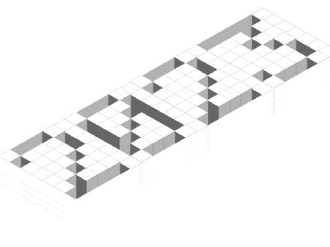 Hollow Isometric text