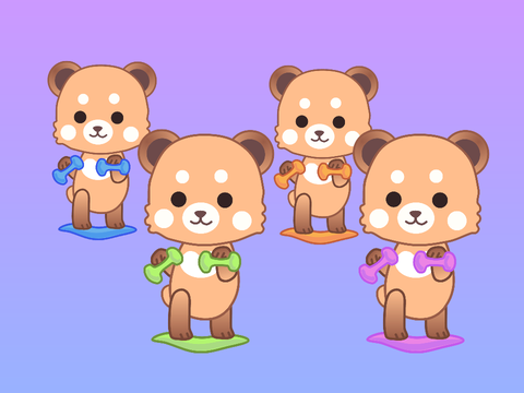 Drop bears on The Simply Fit Board®