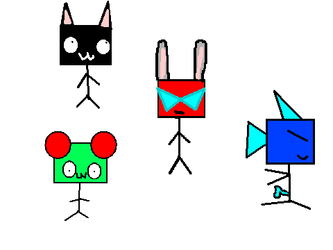 4 heads *animal ears*