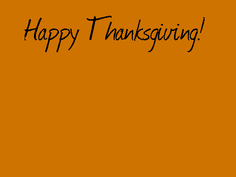 Happy (late) Thanksgiving!