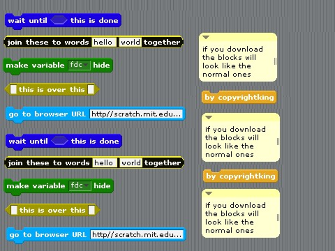 my edited blocks