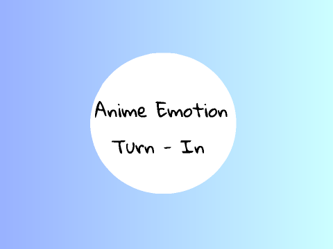 Lesson 2 Anime Emotion! Turn-in