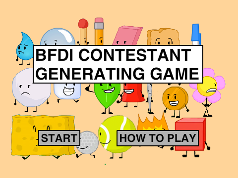 Battle For Dream Island Contestant Generating Game remix