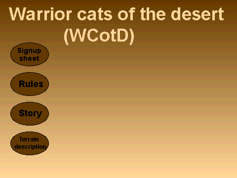 Warrior cats of the desert