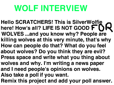 Wolves: The Beasts of the Earth - my interview remix