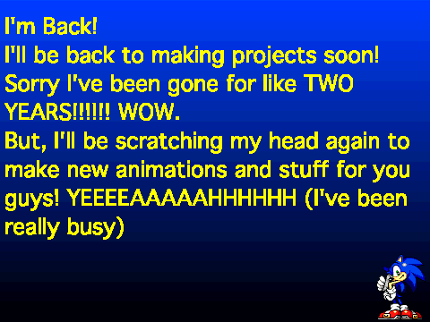 SONICFAN IS BACK! Again... :D