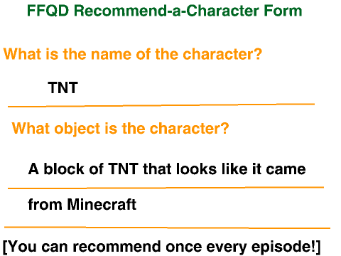 FFQD Recommendation Form! remix
