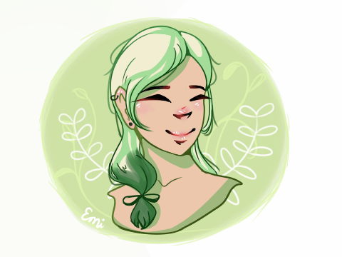 ❁ GREEN ❁ ✈︎art trade w/@soapydishes