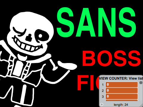 Undertale sans boss battle
