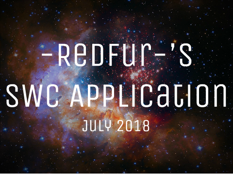 -Redfur-'s SWC Application (July 2018)