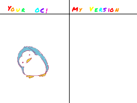 Draw an oc and I will Redraw it Chibi or anime remix