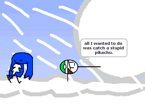 Add Yourself Running from the Giant Snowball