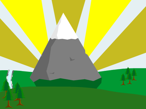 Mountain Landscape Art