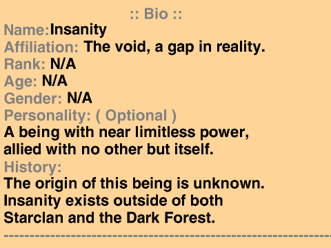 WoS:3 Insanity
