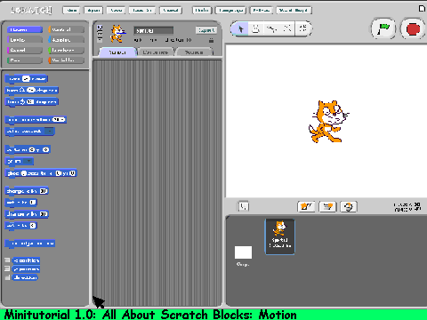 Minitutorial 1.0: All About Scratch Blocks: Motion BETA