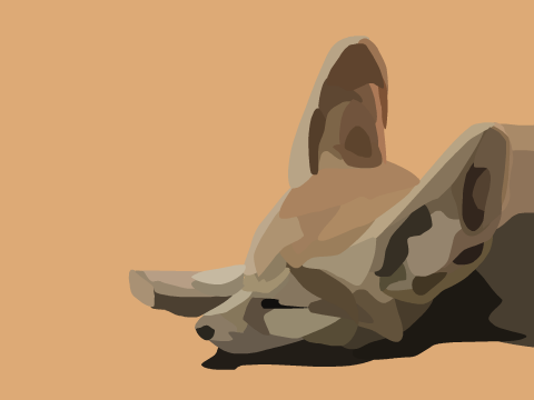 Fennec Fox Blockshade
