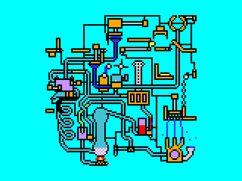 blue ball machine