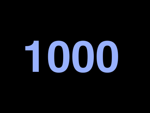 1000 Followers!
