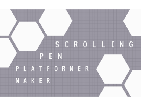 Scrolling pen platformer maker