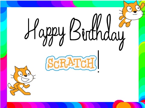 Happy 11th Birthday Scratch!! + Stamp with Scratch