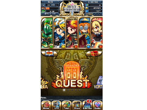 I play Brave Frontier!