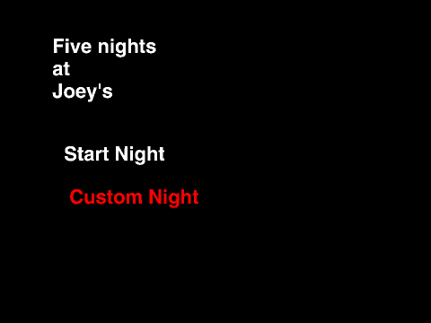 Five Nights at Joey's title screen preview