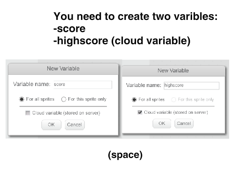 How to set cloud highscore