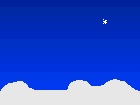 A snow simulation