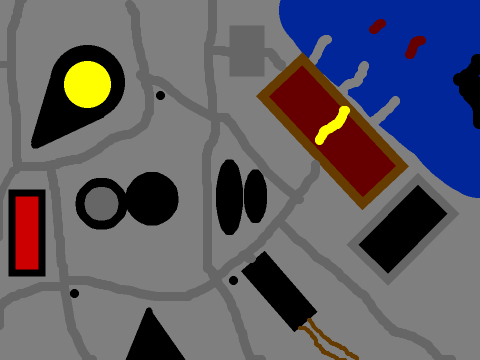 the map of the west side of a UB port