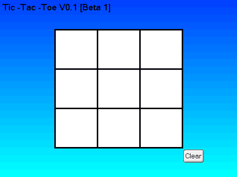 Tic - Tac - Toe V0.1 [Beta 1]