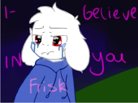 'I believe In you, Frisk!' Uriel Art-
