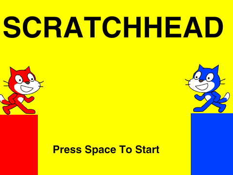 Scratchhead! Start Screen BUT ITS BETTER