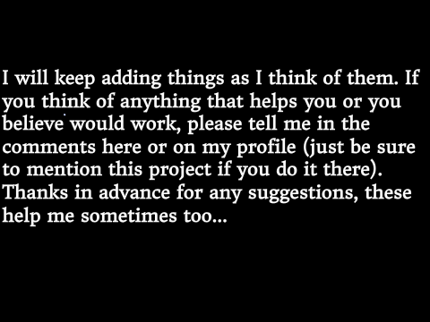 09 Things to tell your monsters (or to try) to help 