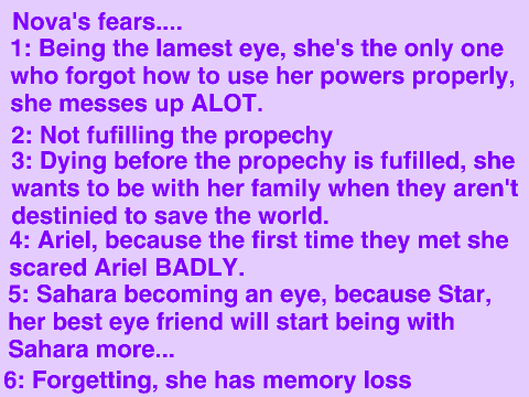 Nova's fears