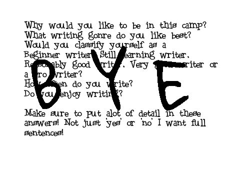 Ami's Writing Camp! Sign up! [OPEN] remix