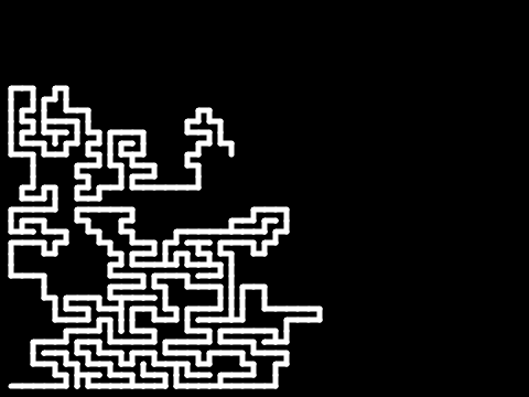 Maze generator, horizontal passage bias test