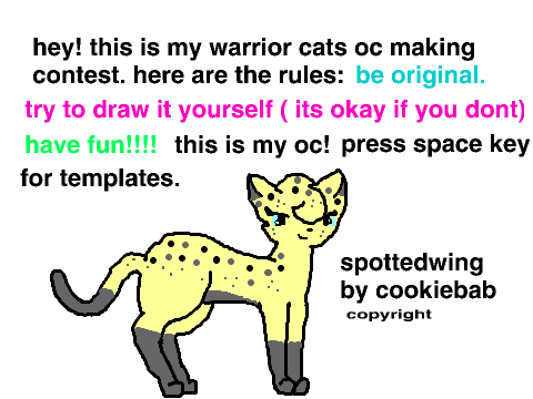 warrior cats OC making contest